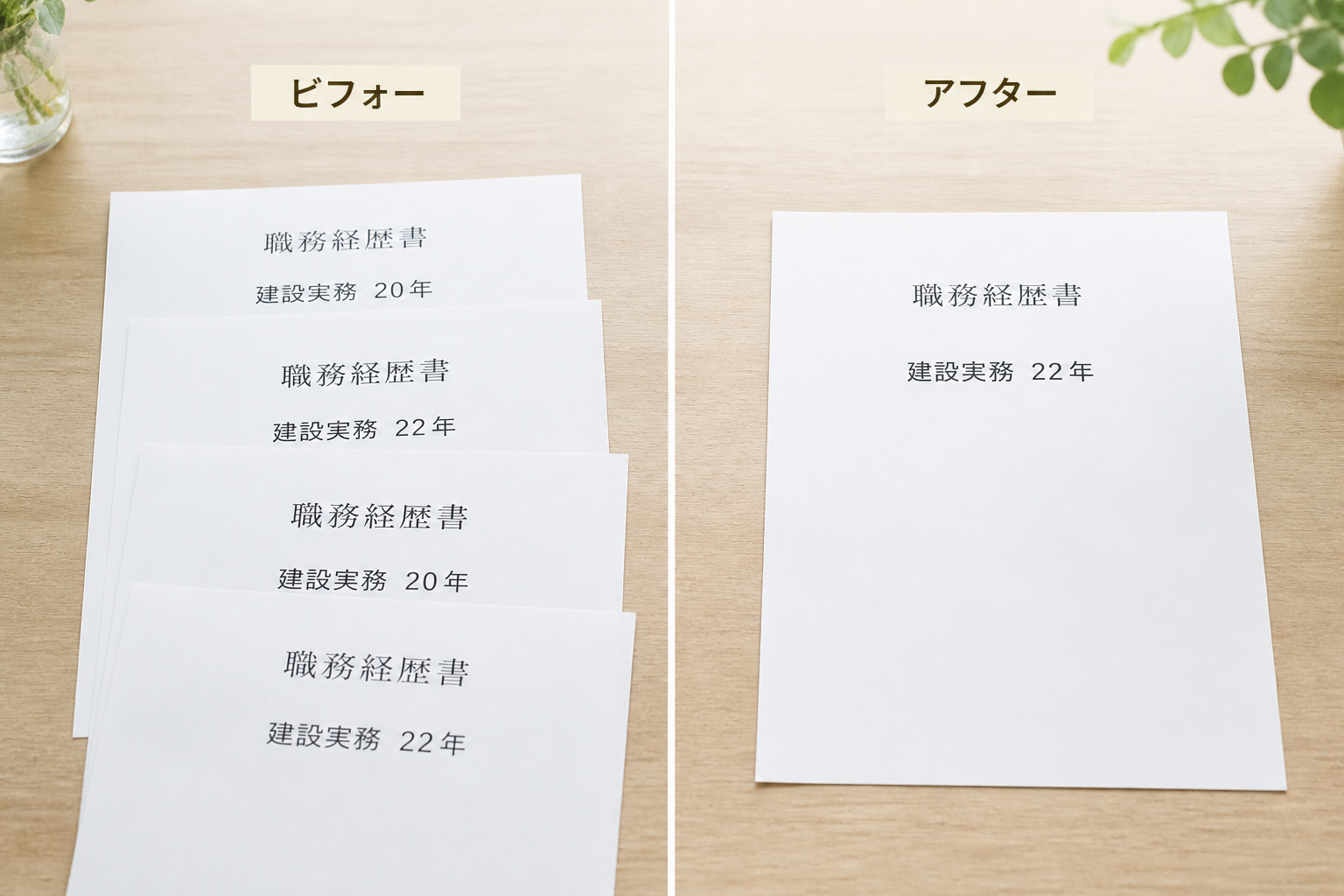 8本の記事で年数が20年と22年に分かれていた状態と、22年に統一した後の対比
