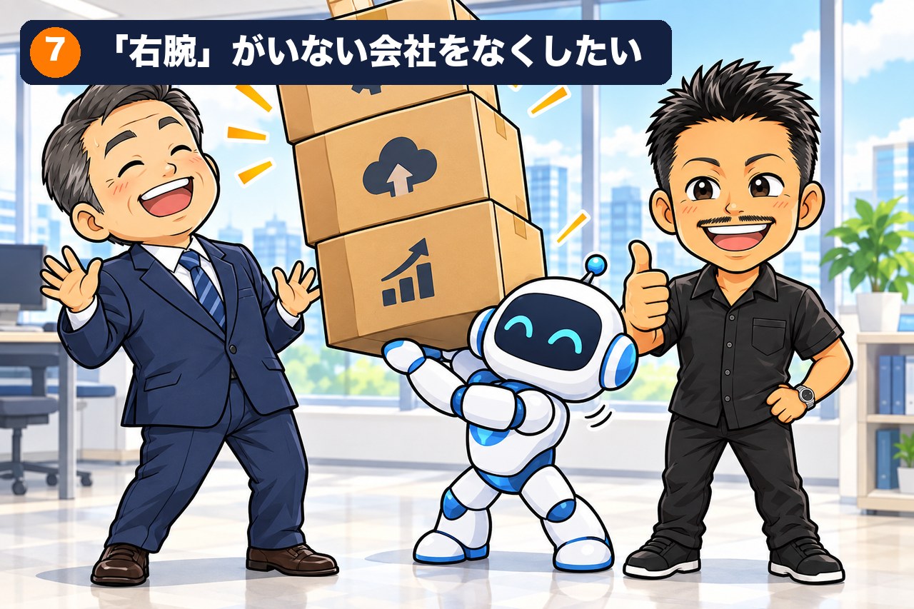 「右腕」がいない会社を、なくしたい