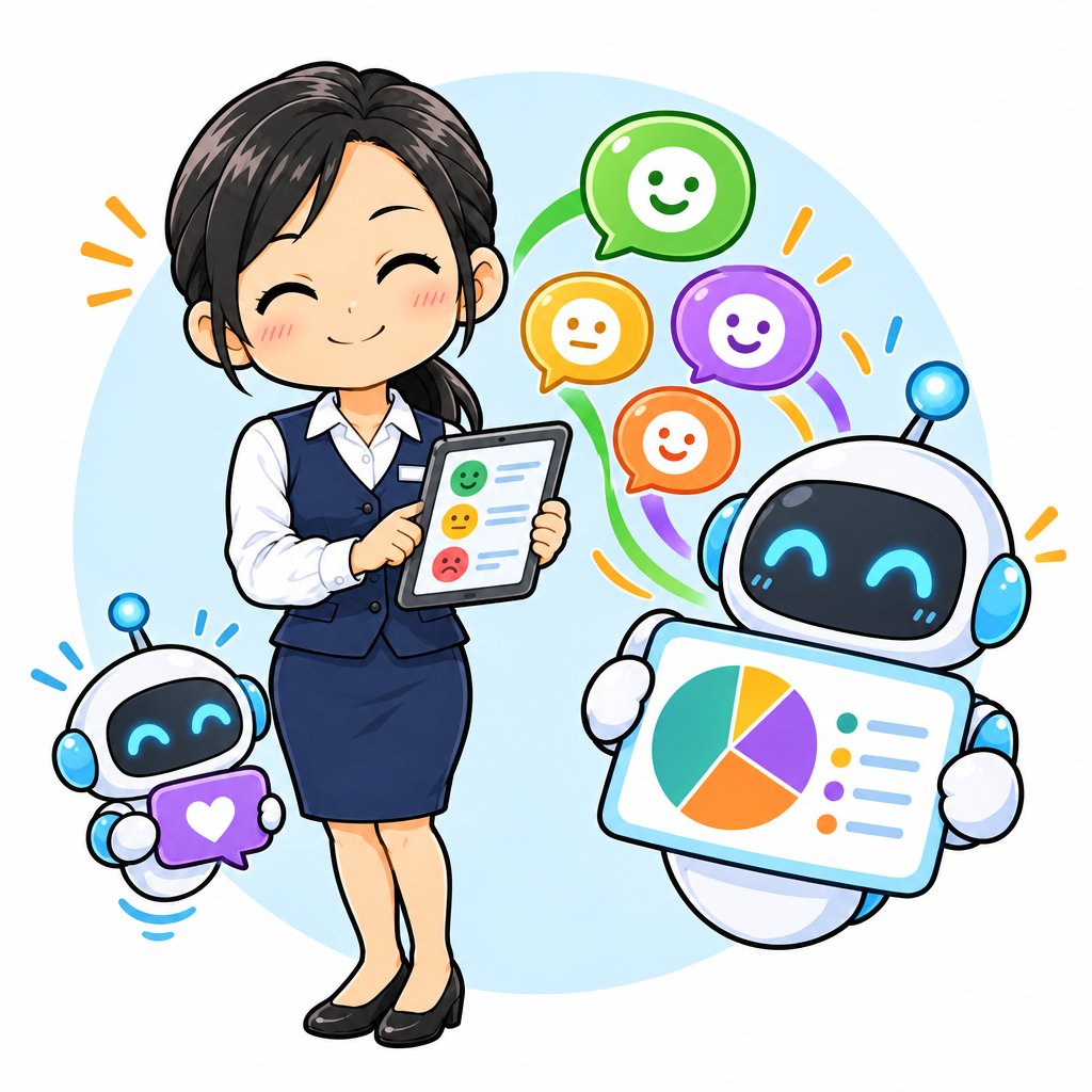 アンケートを集計するイラスト