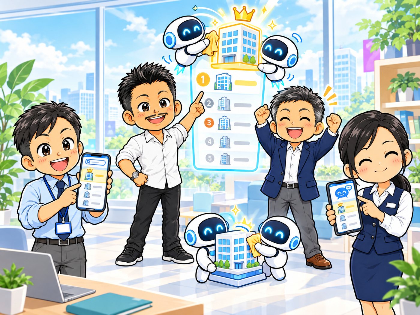 検索とAI検索で上位に表示されるイラスト
