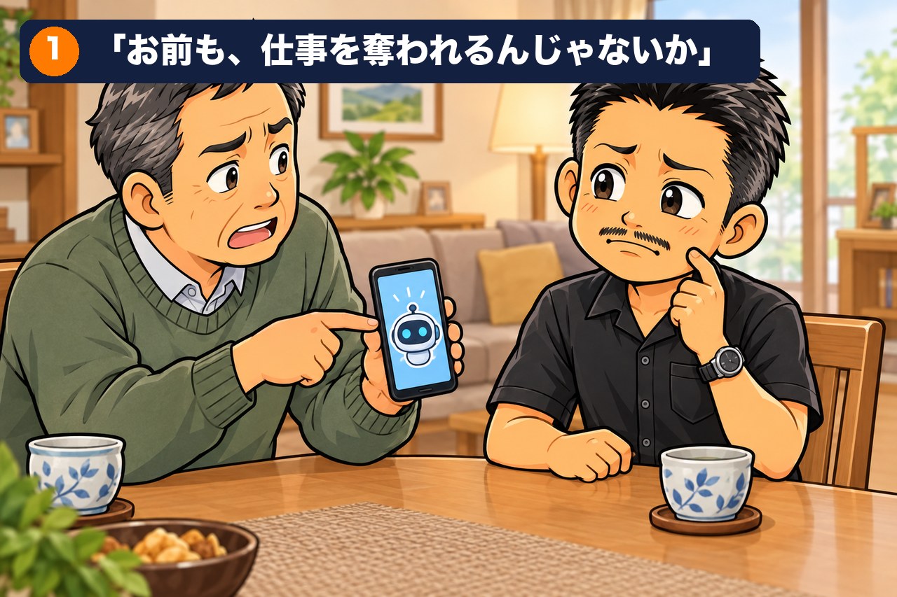 「お前も、AIに仕事を奪われるんじゃないか」