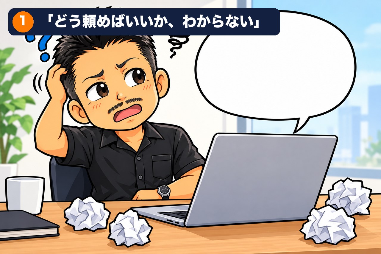 「どう頼めばいいか、わからない」