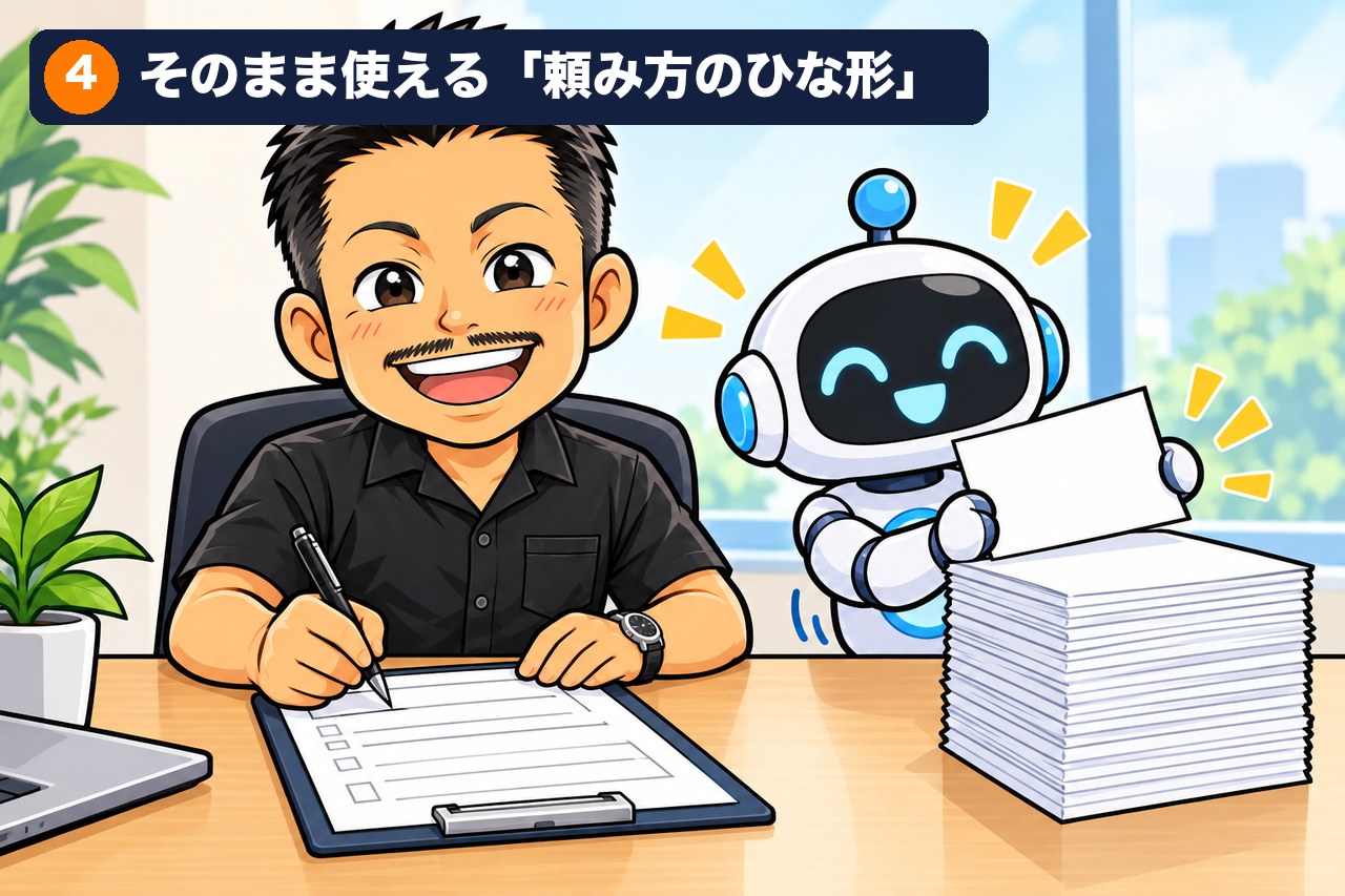 【実物】そのまま使える「頼み方のひな形」